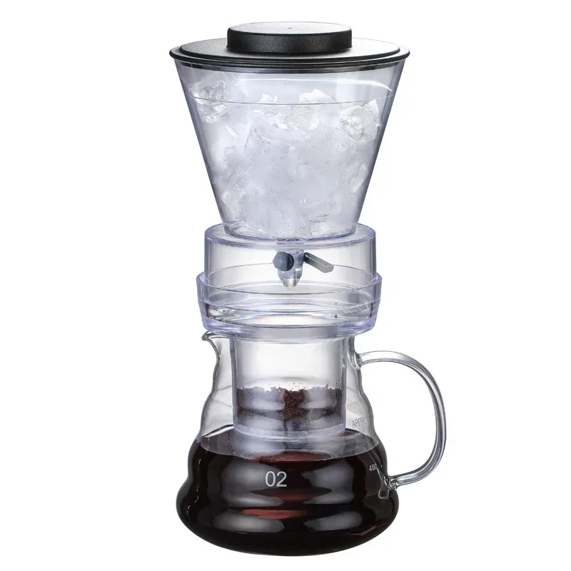

Pots Dutch Coffee Maker Ice Iced Pot Glass Brew Coffee Dripper Drip Regulatable Filter Coffee Machine Percolators Cold Brewer