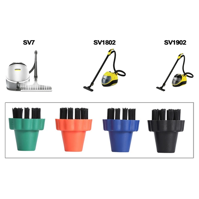 4 шт. круглые щетки для очистки Karcher SV7 SV1802 SV1902 2 860-231 0
