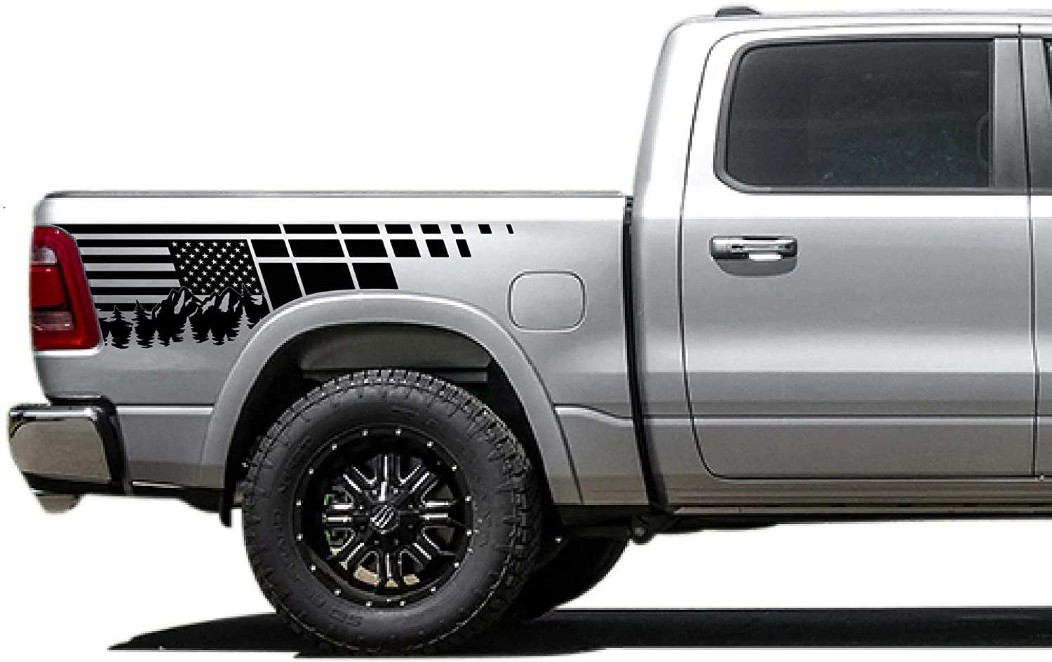 

For Bubbles Designs Decal Sticker Vinyl Bed Decal Compatible with Dodge Ram 2019-2020