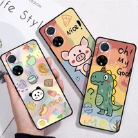 colorful animal graffiti phone case for huawei p30 lite p20 pro honor 10 8x 9x 10x 9a black coque funda back liquid silicon