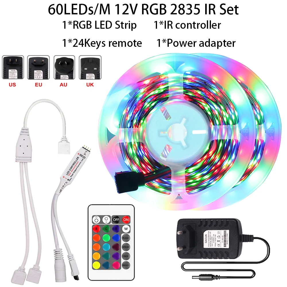 

Светодиодная лента XUNATA RGB 5050/2835 12В