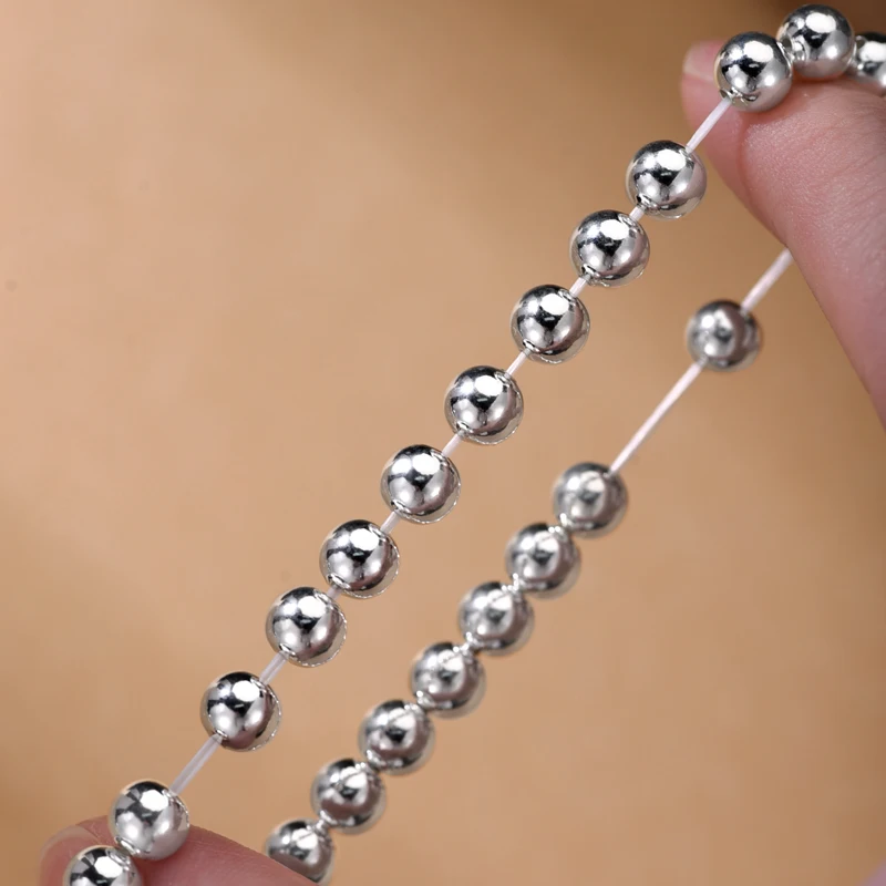 Браслет с бусинами ZABRA из серебра 990 пробы для мужчин и женщин модный роскошный