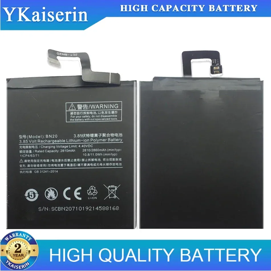 Аккумулятор BN20 2810 мАч для Xiaomi 5C Mi5C M5C высококачественные сменные аккумуляторы
