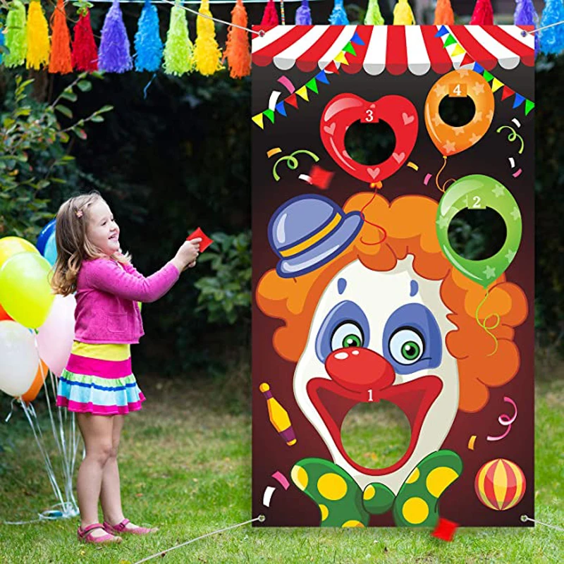 

Carnival Toss Games with 3 Bean Bag Interactive Throw Game, Fun Carnival Game for Kids and Adults in Carnival Party Activities