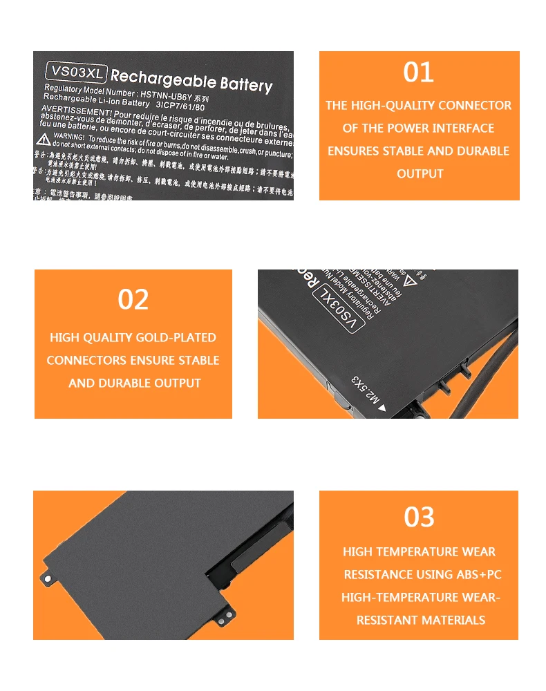 VS03XL-Batterie de портативный для HP Envy 15-AS 15-AS014WM 849047-541 HSTNN-UB6Y 849313-850