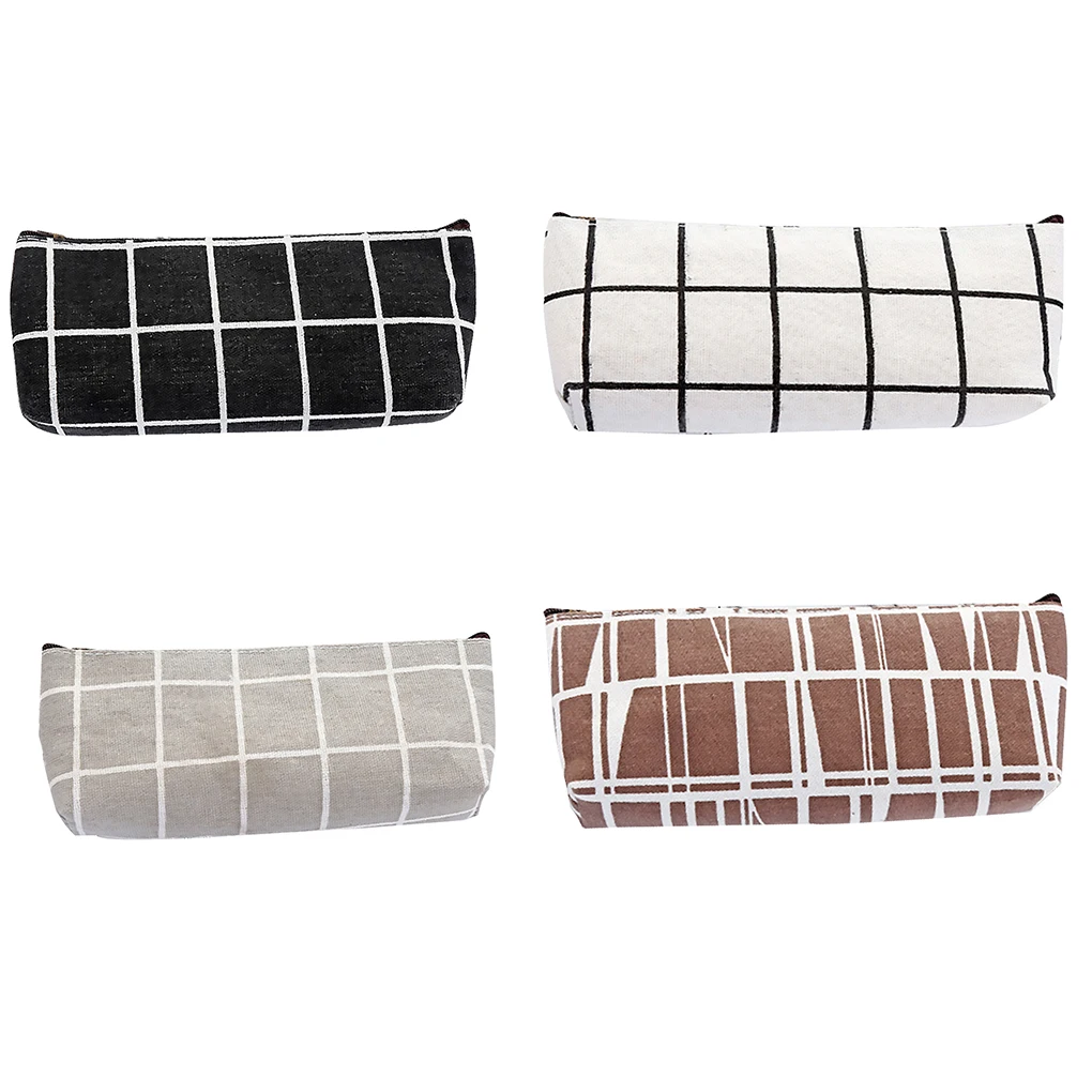 

Пенал тканевый в полоску для девочек, простой чехол для хранения школьных принадлежностей, косметичка, Канцтовары, подарок, школьные принад...