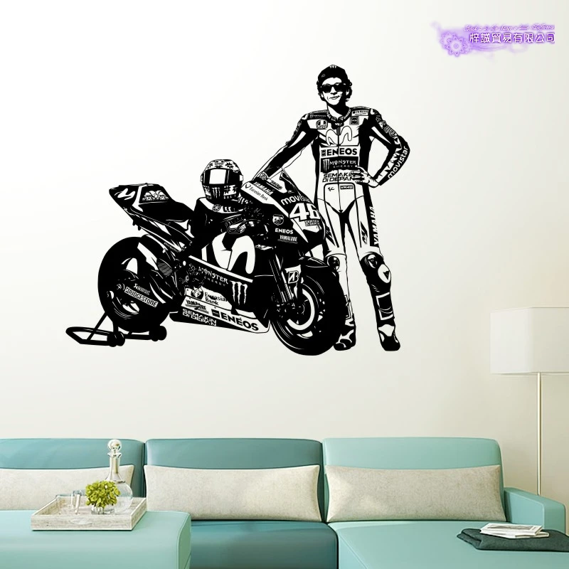 Moto GP Мотоциклетная гоночная наклейка Автомобиль Наклейка Плакаты Виниловая