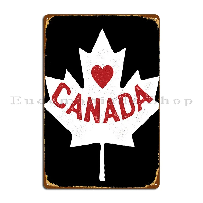 

Канадский яркий металлический плакат с табличкой