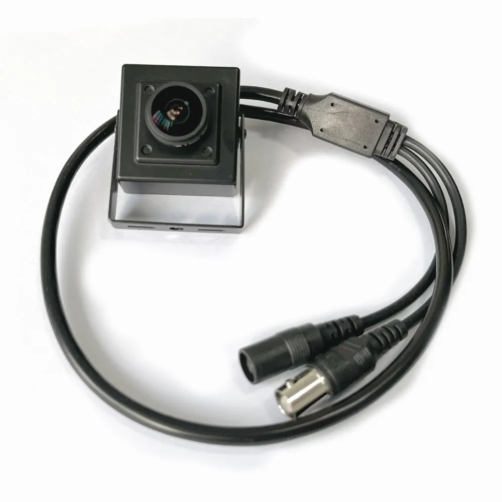 Фото Мини-бокс HD камера видеонаблюдения Starlight 0,0001Lux IMX307 4in1 AHD TVI CVI CVBS 2-мегапиксельная камера безопасности 1080p с объективом «рыбий глаз» 1,8 мм №2