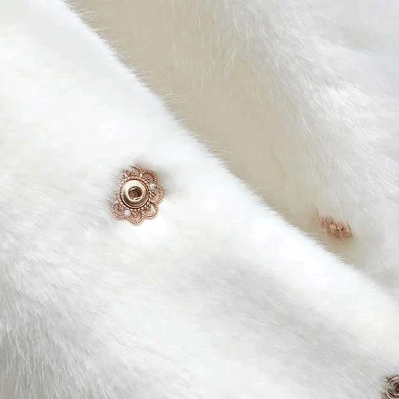 Женская шуба из искусственного меха норки однотонная зимняя теплая Дамская Шуба