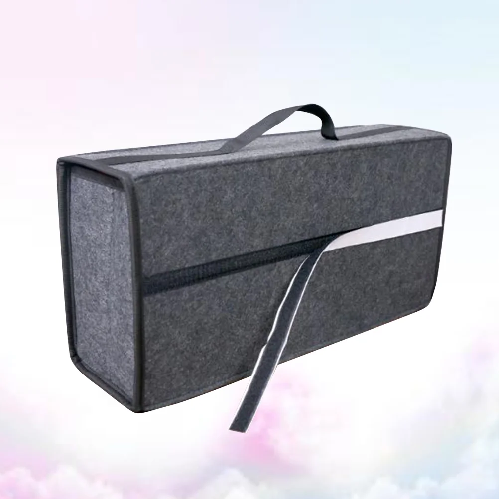 

Trunk Storage Box Foldable Trunk Storage Car Grocery Bag Suv Car Organizer Felt Driving Bags Felt Car Organizer