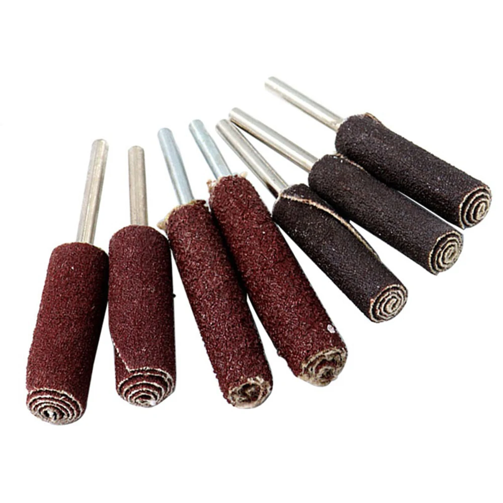 

3pcs Sandpaper Grinding Head Cylindrical 120Grit For Straight Grinder Hand Drill Pneumatic Tool Abrasive Power Tools Accessories