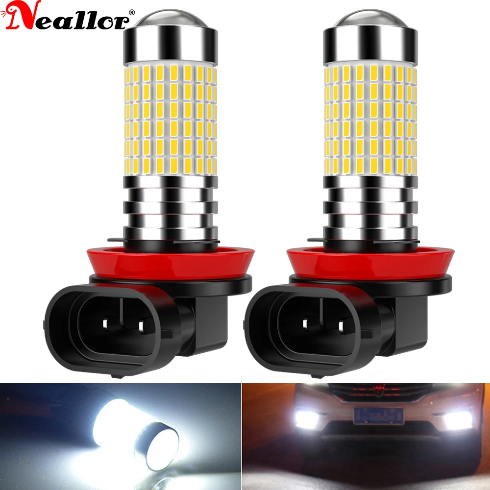 

2 шт. H8 H11 Led HB4 9006 HB3 9005 H7 H16 противотумансветильник фары s-лампы 3014SMD 1200LM 6000K, белые автомобильные ходовые огни для вождения, дневные фонасветиль...