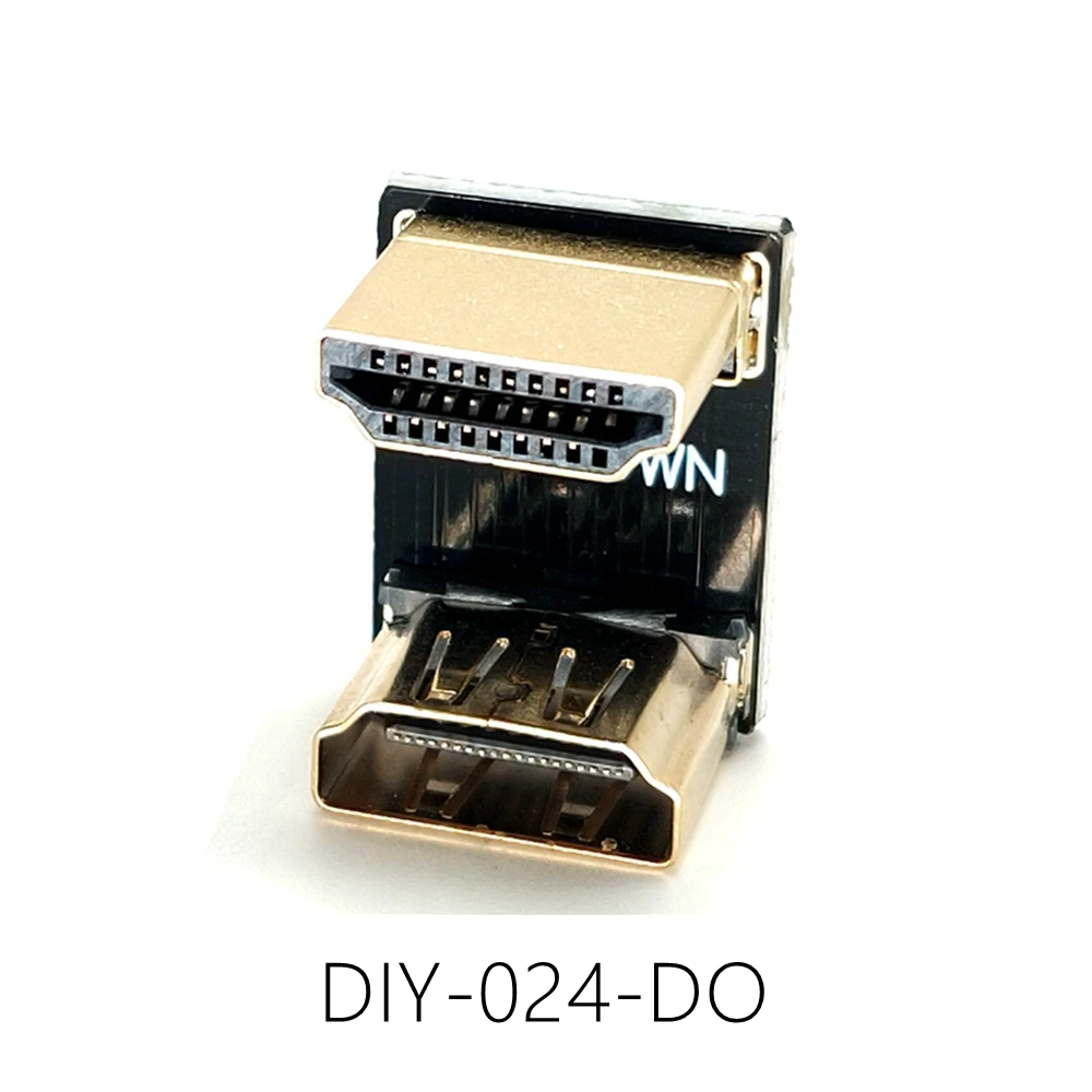 Фото Ультратонкий HDMI-адаптер высокой четкости, изогнутый удлинитель «папа-мама», U-образный ноутбук, настольный компьютер, монитор, ТВ-кон №5