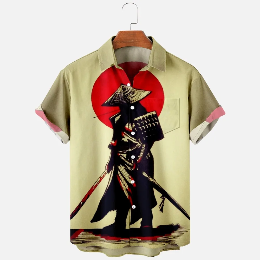 

2022 Loose Breathable 3d print Trendy Cool Fashion Hawaiian Shirts Beach Party Tops Short Sleeves Summer Men's Shirts