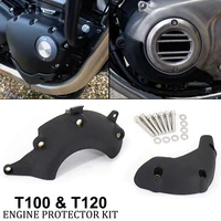 motorcycle engine stator case cover guard protector kit engine guards drop protection for bonneville t100 black t120 thruxton rs