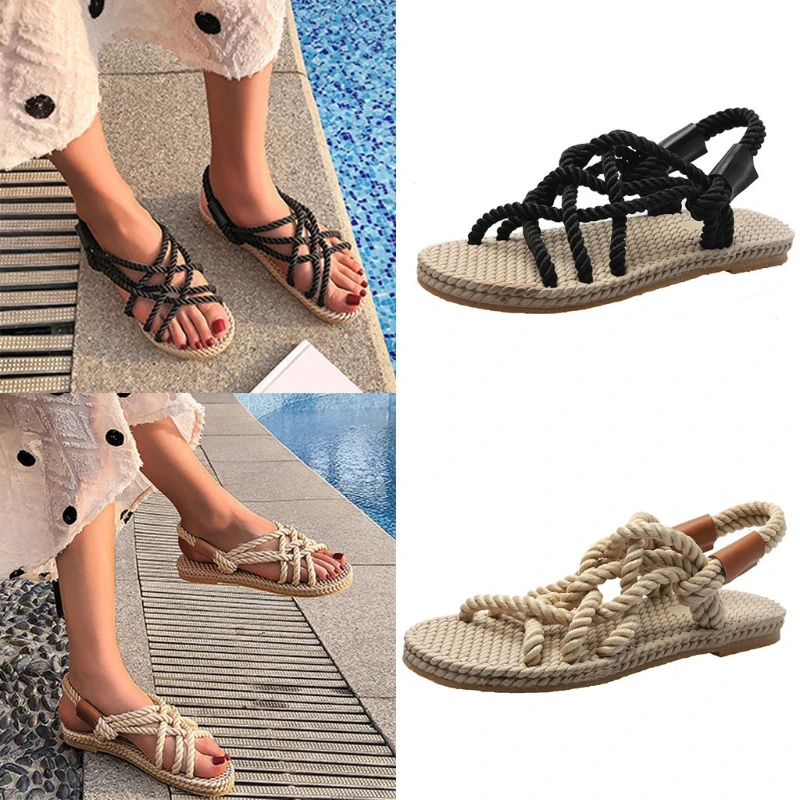 

Sandals Woman Shoes Braided Rope With Traditional Casual Style And Simple Creativity Fashion Sandals Women Summer Shoes