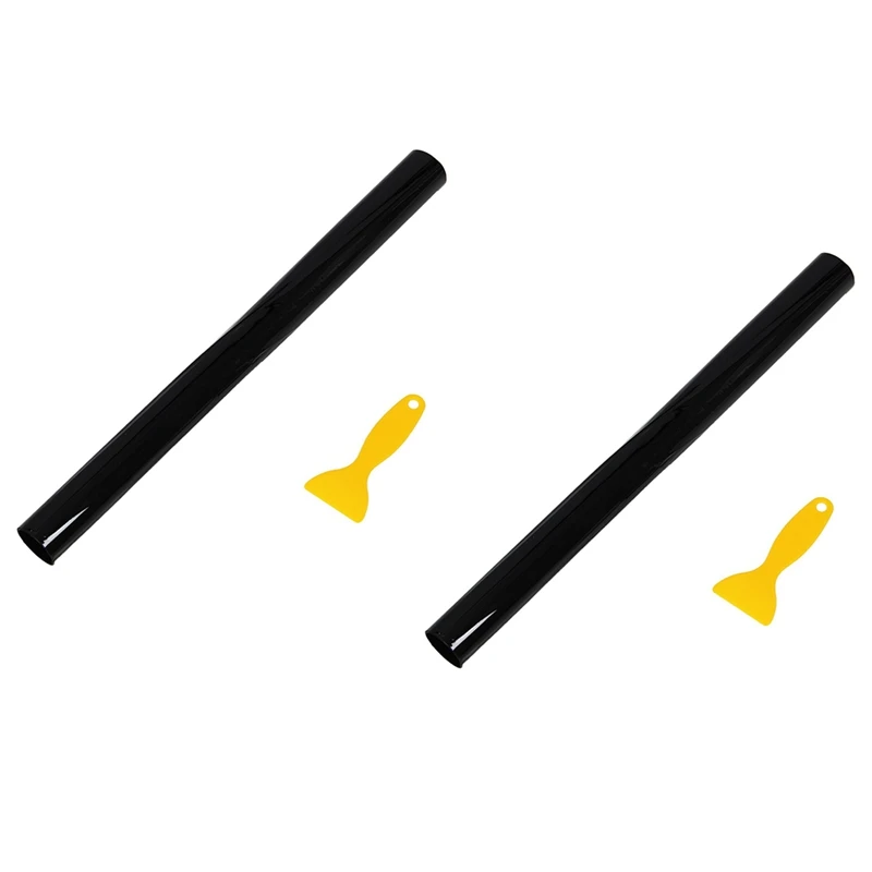

2PC 50cm x 3Meter Window Tint Film Tinting Roll Kit VLT Black UV-Proof Scratch Resistant 5 Percent & 15 Percent