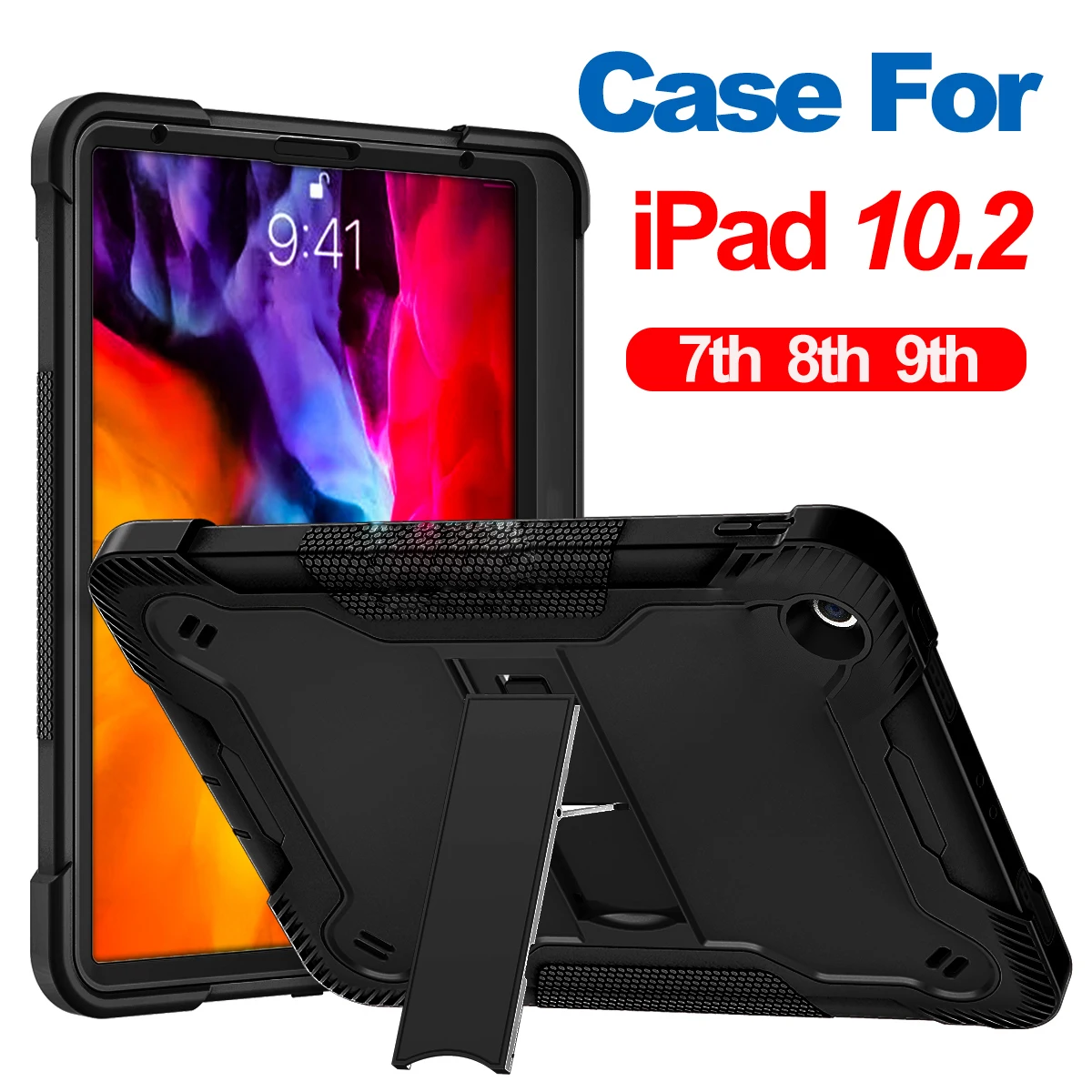 

Tablet Case For iPad 10.2 7th/8th/9th 2020 2/3/4 9.7inch Heavy Duty Shockproof Kids Cover New iPad 9.7 2018 Mini 4 5 7.9 Case