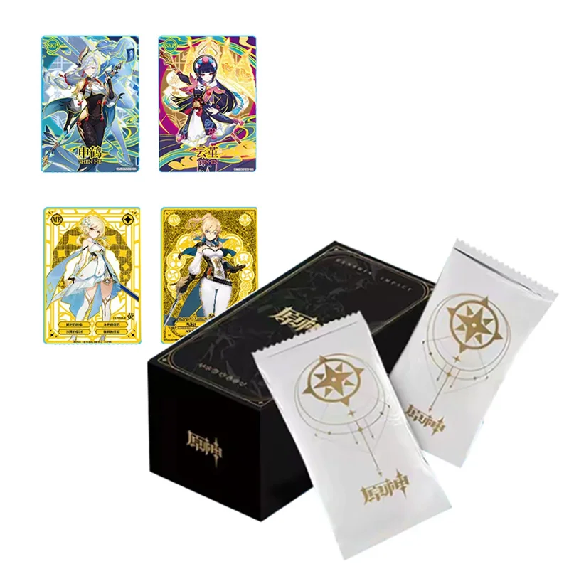 

Genshin Impact Card Hidden Gold Stamping LR Flash Card Collection Card Qing Gan Yu Shenli Valin Earthly Encounter Collection