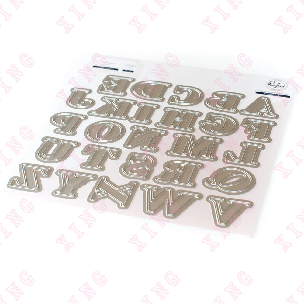

2022 New Metal Cutting Dies Decoration Embossing Template Diy Gift Card Handmade Craft Reusable Molds Heather Uppercase Dies Set