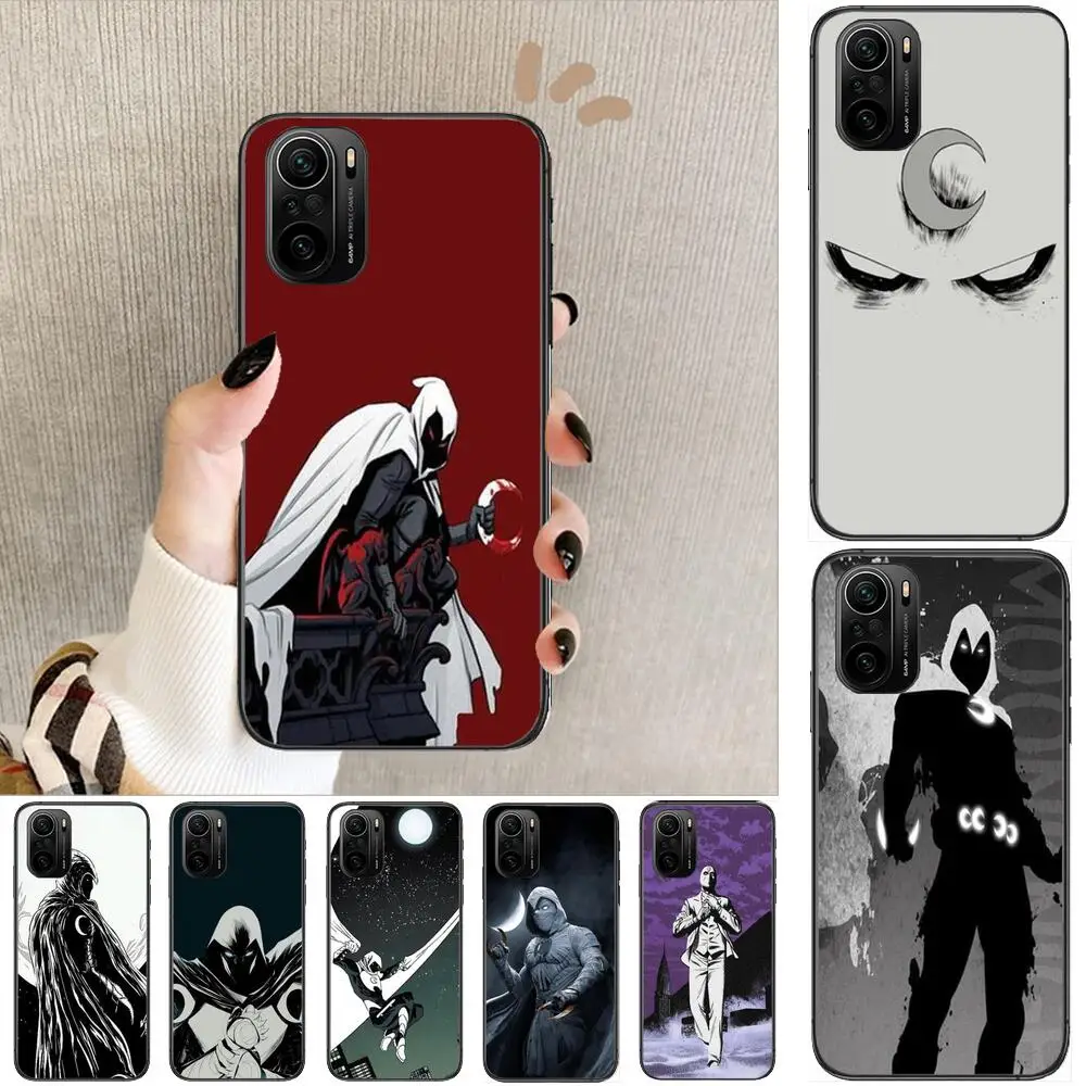 

Moon Knight Marvel Phone Case For xiaomi redmi POCO F1 F2 F3 X3 Pro M3 9C 10T Lite NFC Black Cover Silicone Back Prett mi 10 ult