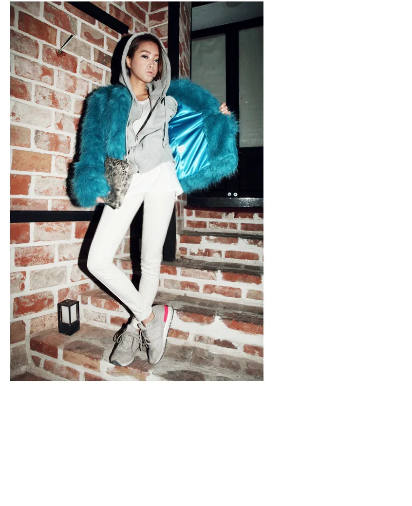 Women's Fur Jacket Autumn and Winter Faux Fur Coat Fur Imitation Fox Fur Coat for Women Faux Fur Coat