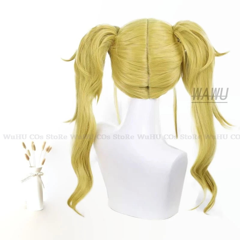 Парик Kikoru Shinomiya для косплея аниме Kaiju № 8 длинные светлые волосы двойной хвост