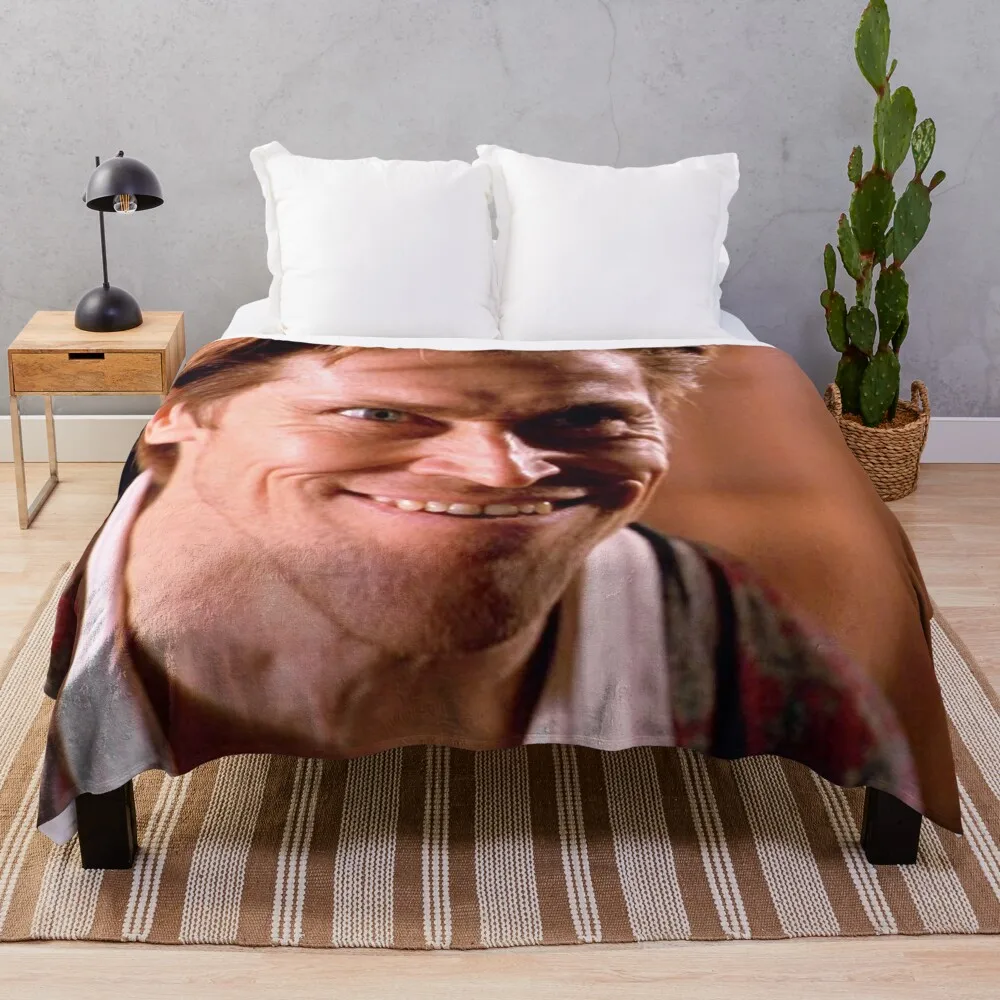 

Willem is happy Throw Blanket Luxury Thicken Fleece Blanket Vintage Blanket