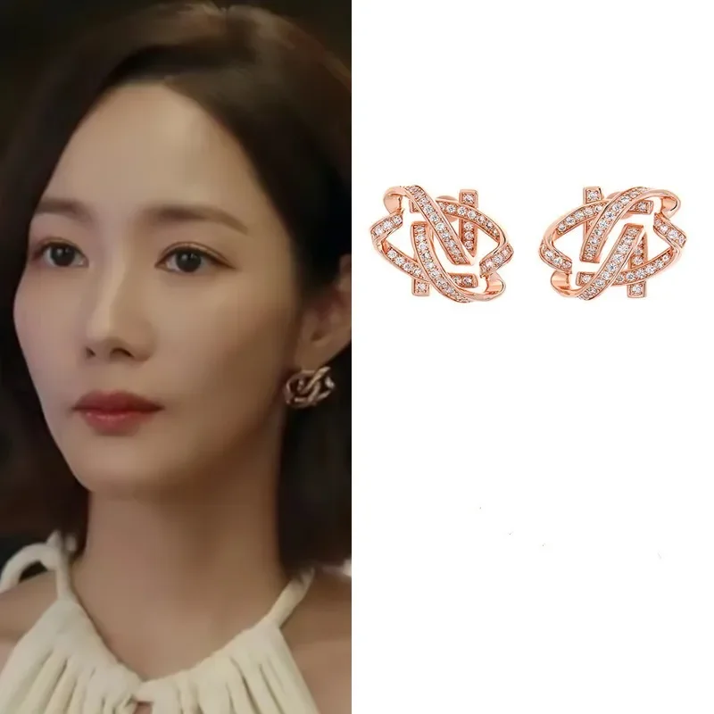 2024 корейские волнистые серьги в стиле мини-парка Мой муж для свадьбы брикет