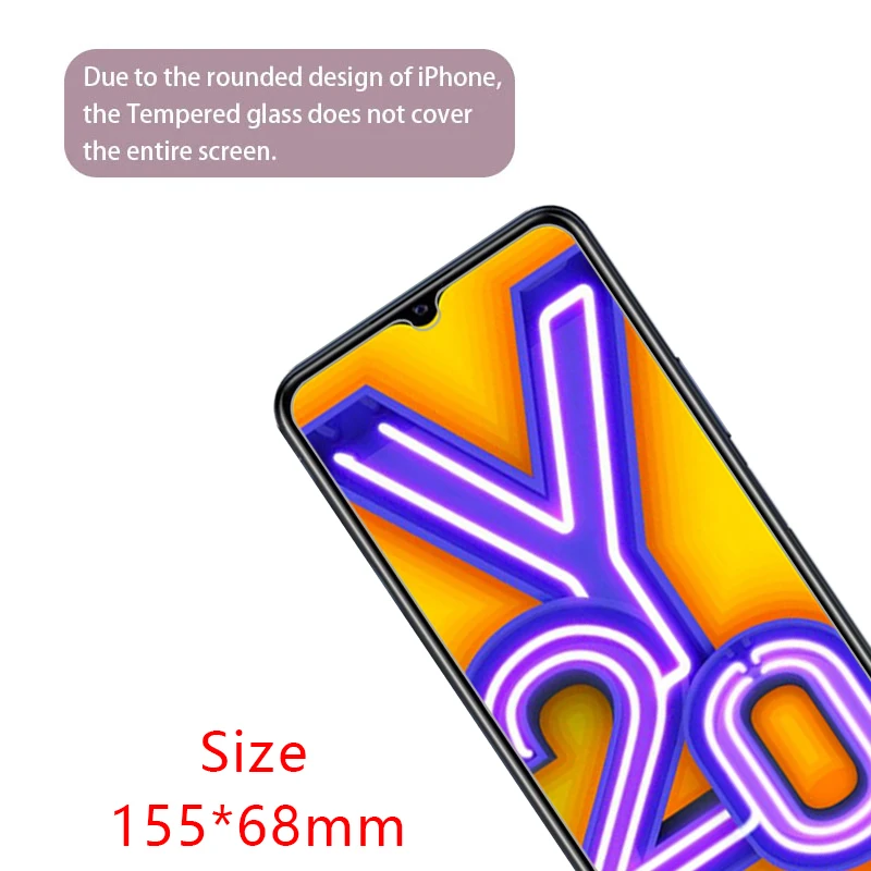 Защитная пленка для экрана vivo y20 y20s защитное закаленное стекло на vivoy20 s 20s 20y