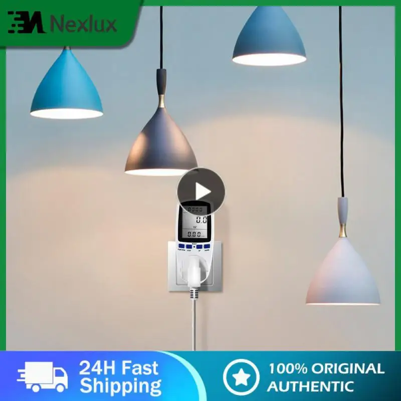 

CoRui 220V Energy Meter Socket Digital LCD Wattmeter Monitor Wattage Kwh FR US UK AU BR Plug Energy Power Fee Measuring Analyzer