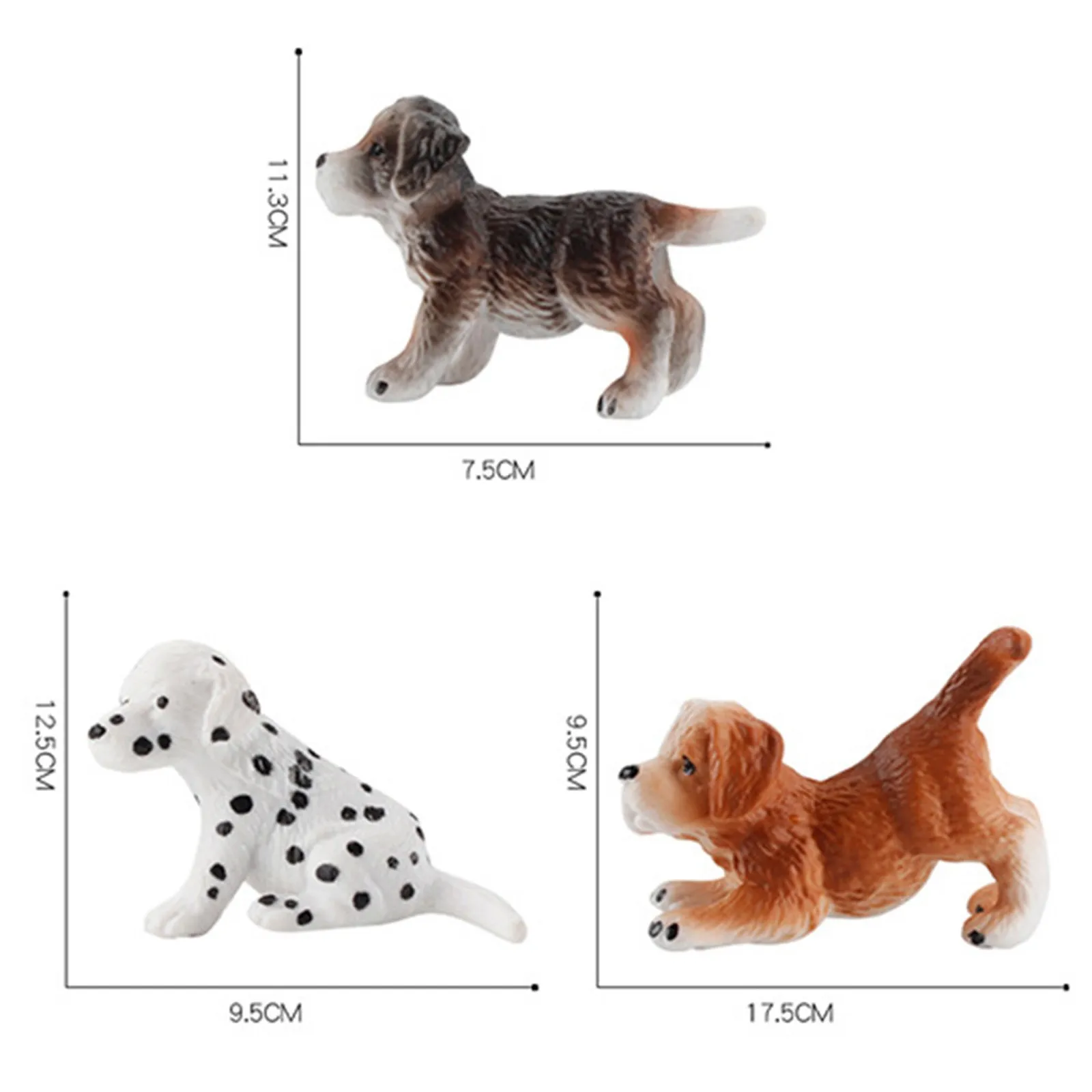 Реалистичная фигурка французского бульдога для домашних животных семейная