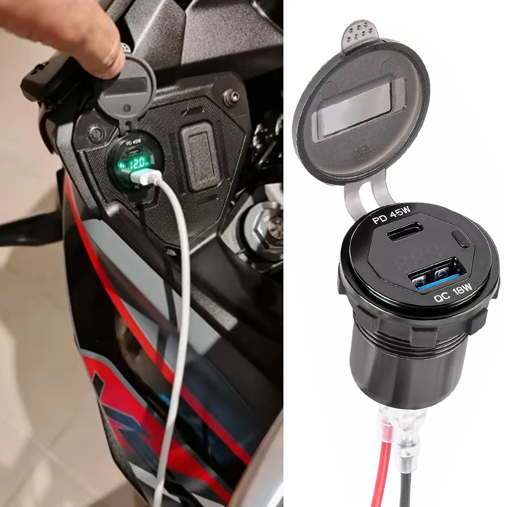 USB-зарядное устройство для Kawasaki Versys 650 аксессуары мотоциклов камера мобильного