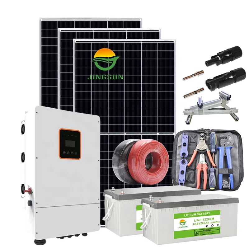 Hybrid Complete Solar Energy System 5kw Off Grid Solar Panel System For Home