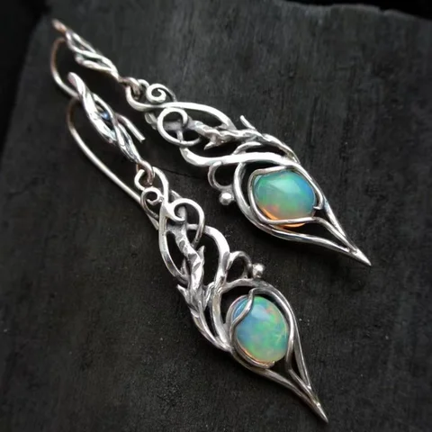 Серебряные этнические серьги NovoPublic