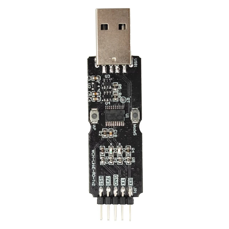 Фото Отладчик WCH LinkE CH32V003 для микроконтроллеров с архитектурой RISC-V, интерфейсом MCU/SWD, чипом ARM, 1 последовательный порт на USB-канал - DTB3 №3