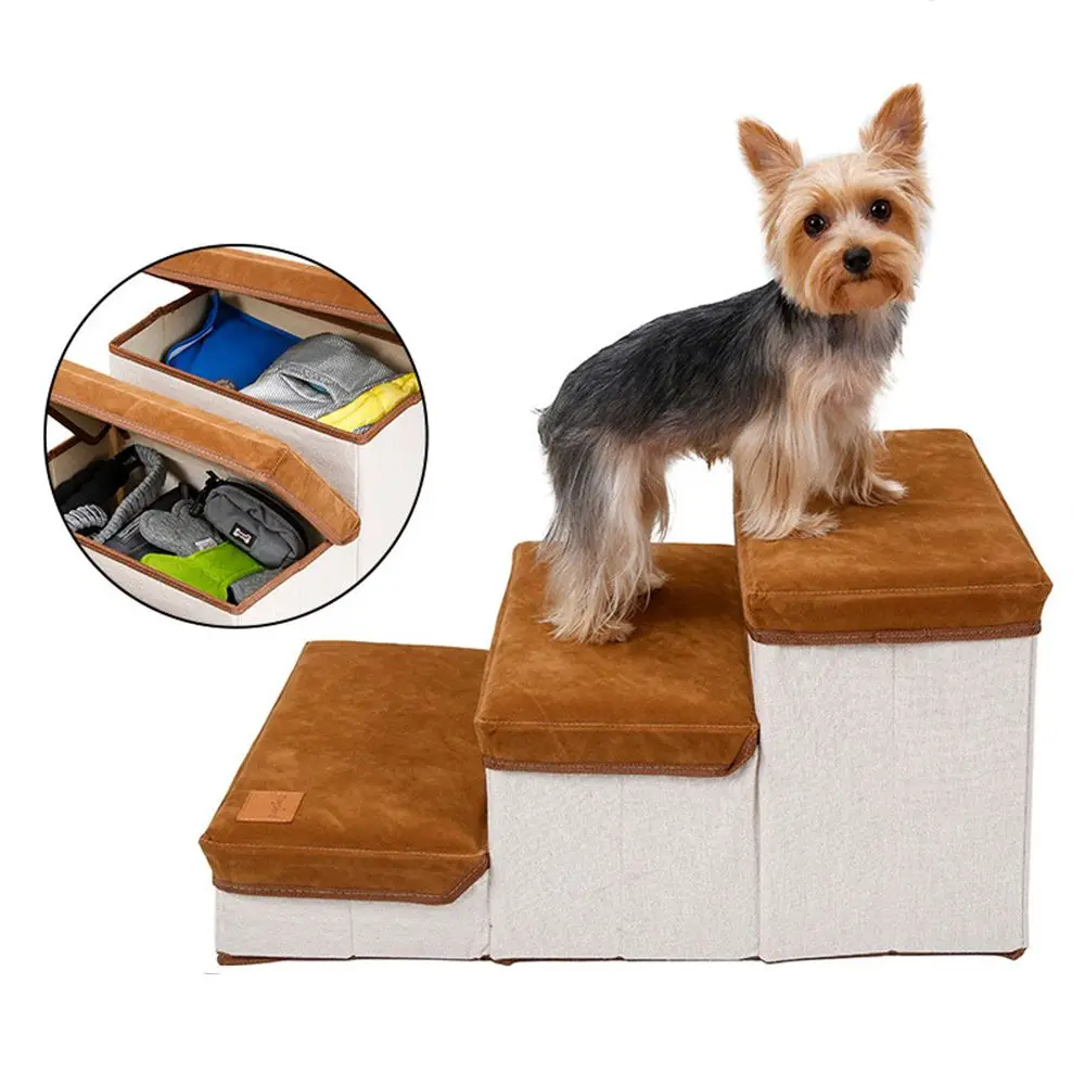 Dog Stairs Ladder Ladder Storage Ladder Sofa Pet Furniture Puppy Cat Pet Supplies Stairs Storage Box Sofa Pet Furniture