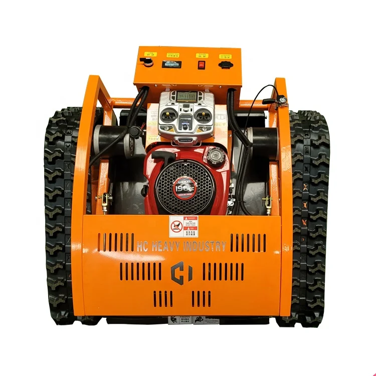 

Crawler lawn mower self propelled remote control walking garden grass cutting machine/automated lawn mower
