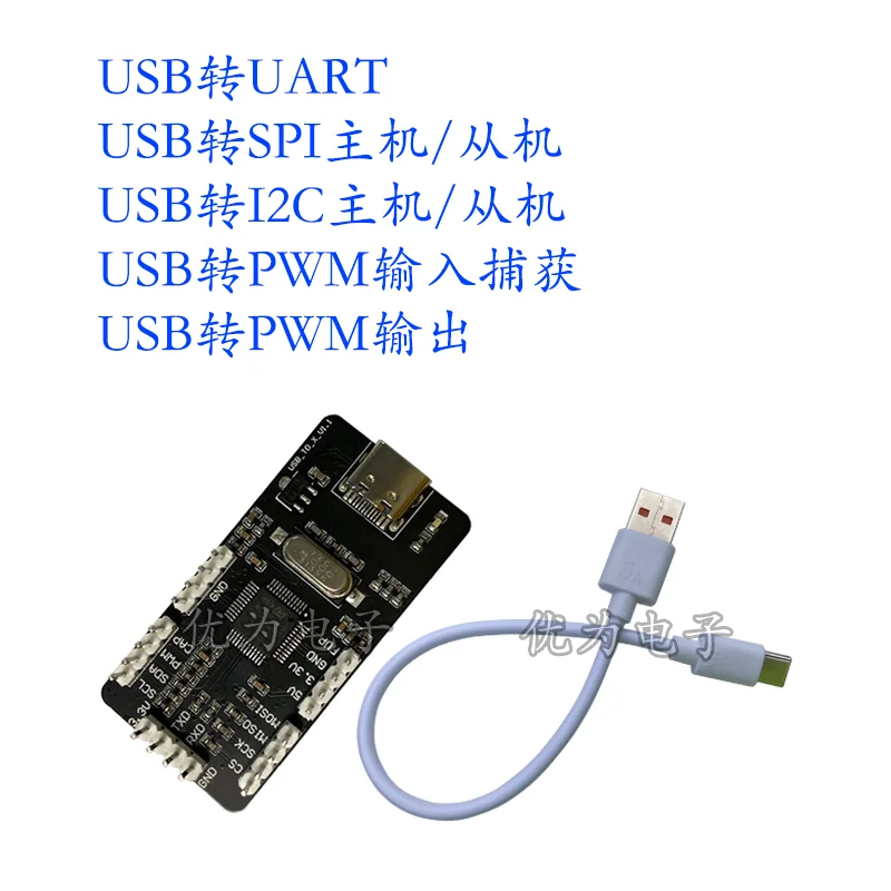 Хост USB-SPI I2C Slave 7-битный 10-битный адрес UART Частота ШИМ-выхода 1 8 В 5 Входная захват