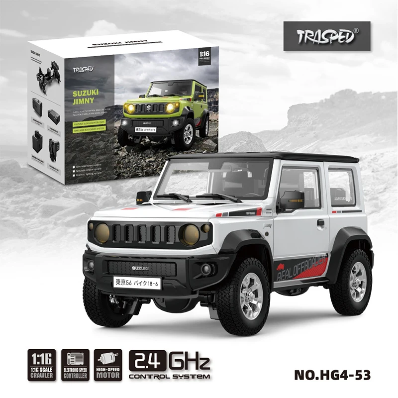 

Hg 1/16 Jimny телефон, модель, свет, дым, Радиоуправляемый автомобиль, полноразмерный внедорожник, Радиоуправляемый автомобиль