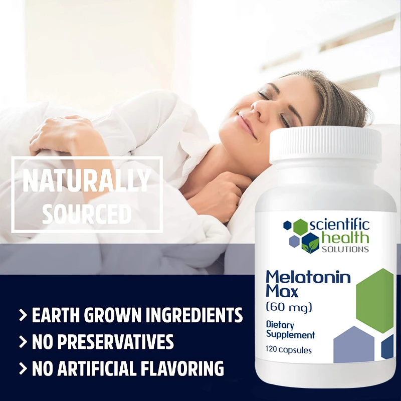 

Relieve Anxiety, Stress, Help Deep Sleep, Save Insomnia, Melatonin Healthy Sleep Supplement