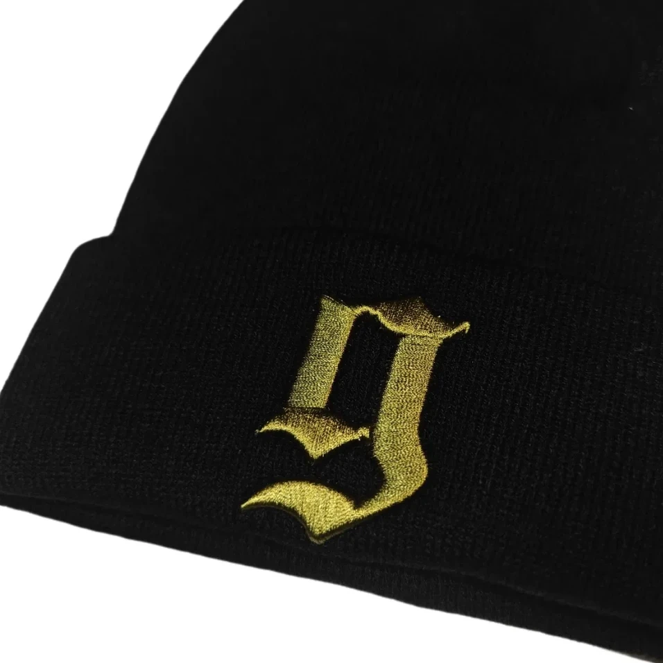 GBRS Outdoor Adventure Теплая черная вязаная шапка Шапка-бини с закатанными полями g