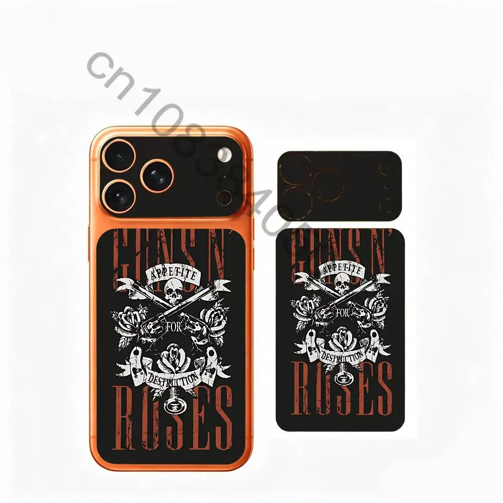 Фото Защитная пленка-наклейка G-Guns n r-roses для iPhone 17 Pro Max/17 Pro, полноцветная, на весь корпус №5