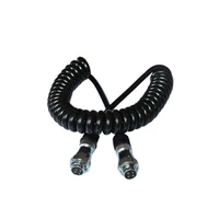 customized 5 7 core way electrical metal spring wire retractable coil cable coiled spiral power cable for trailer truck
