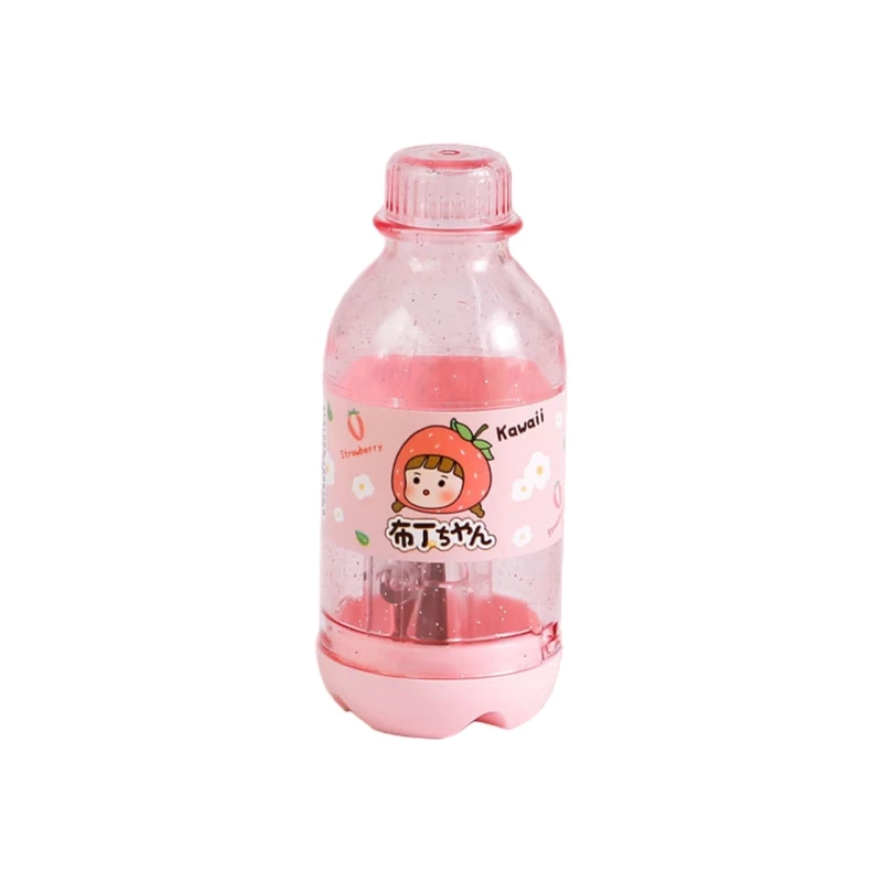

H58A Lovely Single Hole Pencil Sharpener Manual Paw Bottle Shape for Student Gift