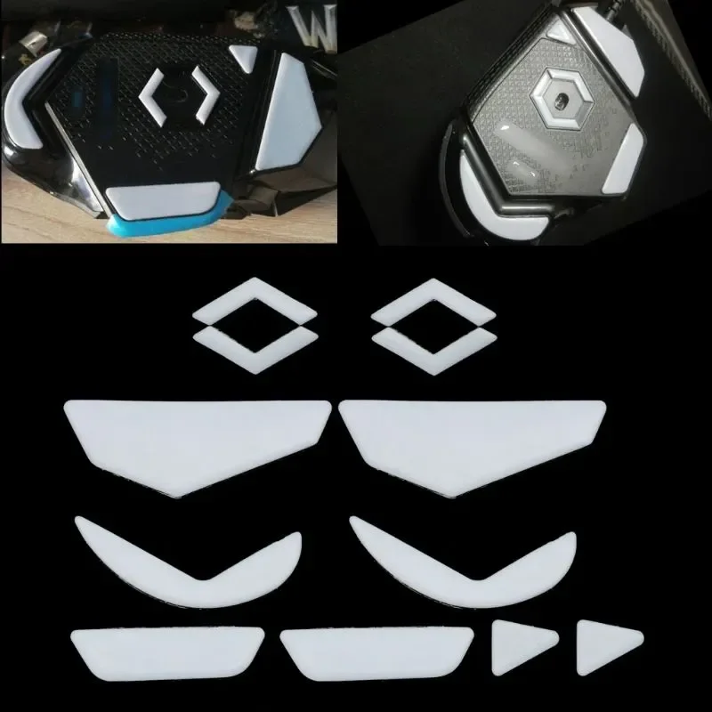 

HMTX Sets/pack Tiger Gaming Mouse Feet Mouse Skate For Logitech G502 Laser Mouse White Mouse Glides Curve Edge