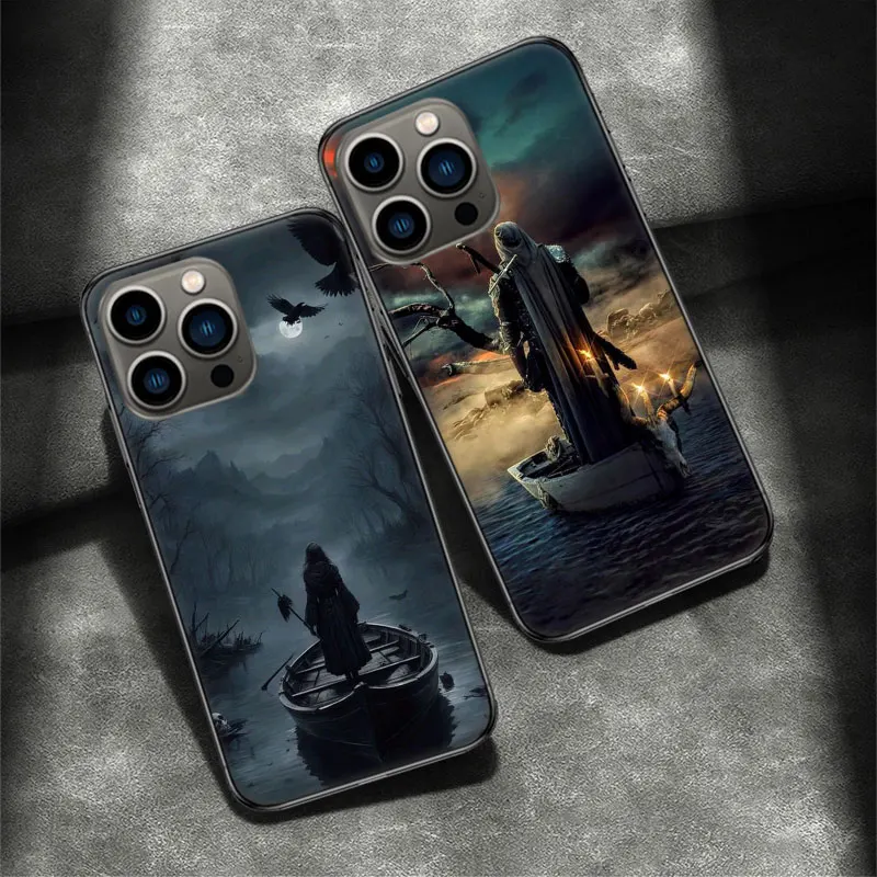 Чехол для телефона Hell Styx Ferryman Apple Iphone 16 15 Plus Soft 13 12 Mini Cover 11 14 Pro Max Capa 8 7 SE Shell Coque Silicone T