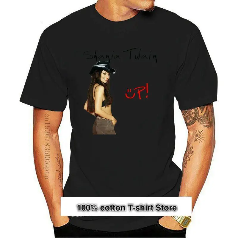 Camiseta de disegio SHANIA TWAIN UP альбом cubierta blanca talla S M L XL 2XL 3XL EE. UU. EN1