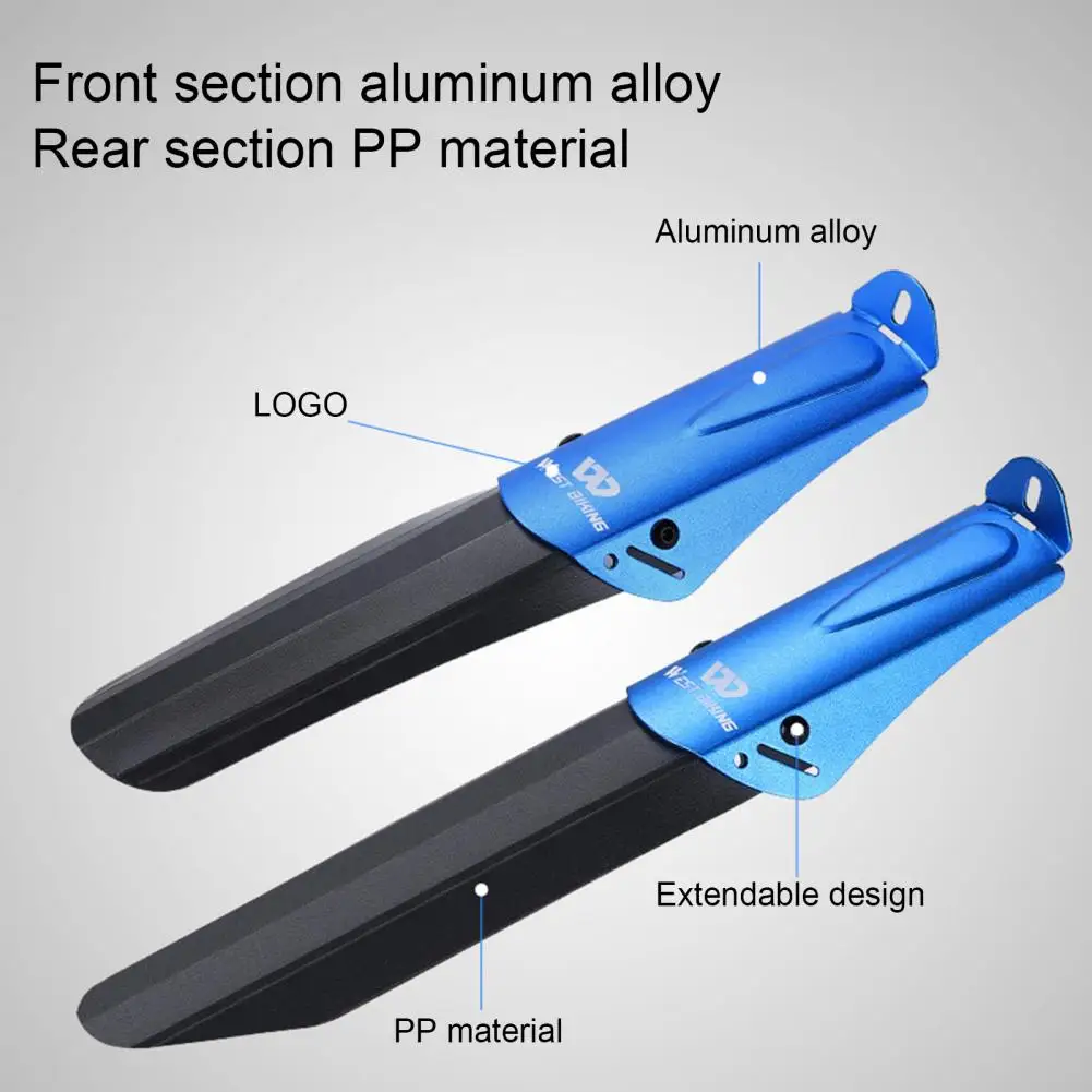 

Bike Mudguards Easy Installation Blocking Water Detachable Kids Mountain Bike Fenders Mudguards Bike Fenders for Bicycle